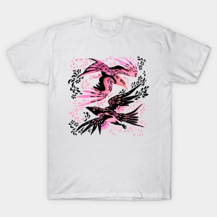 Cherry Blossom Ravens T-Shirt